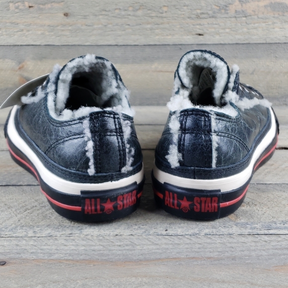 NEW Converse All Star Shearling Ix Leather Slip on - Picture 3 of 8